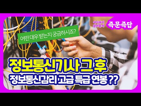 기사 자격증 재발급부터 정보통신감리 업계 대우까지! 고급 특급 월급이 이렇게...?????