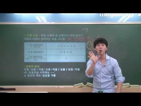 국어문법강의(음운론-음운, 음운의 변동)-메가스터디  국어 서영우 강사