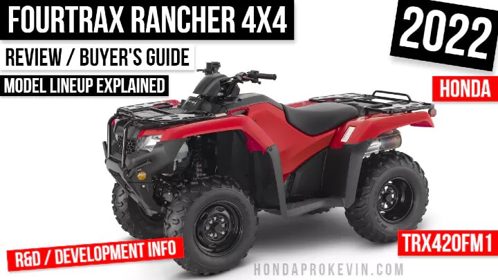 2022 Honda Rancher 420 4X4 Atv Review / Specs | Trx420Fm1 (Manual-Shift)