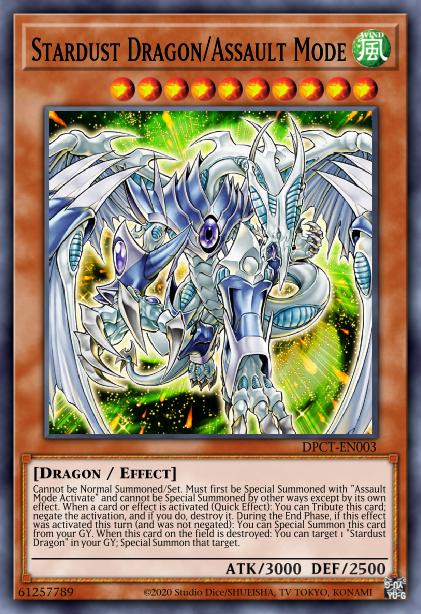 Stardust Dragon/Assault Mode - Yu-Gi-Oh! Card Database - Ygoprodeck