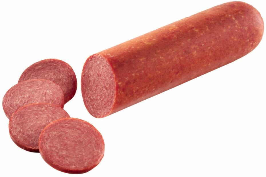 Amazon.Com : Classic Smoked Salami, Beef & Pork Cervelat Sausage 1.4 Lb :  Grocery & Gourmet Food