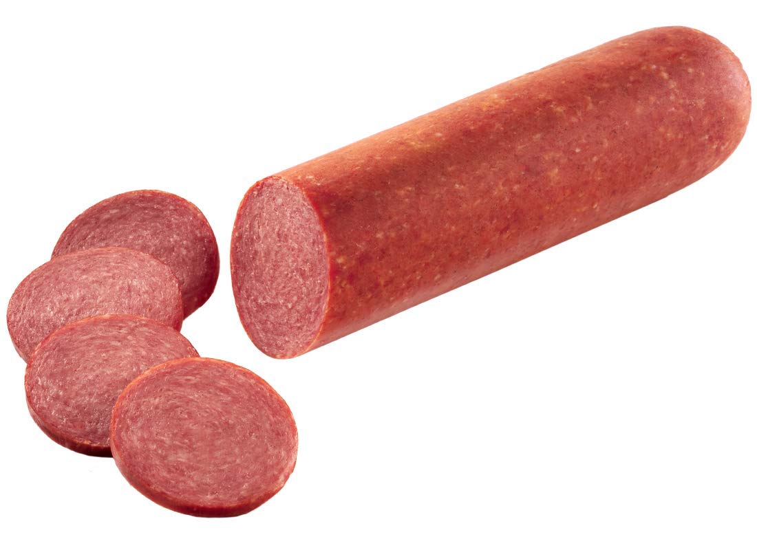 Amazon.Com : Classic Smoked Salami, Beef & Pork Cervelat Sausage 1.4 Lb :  Grocery & Gourmet Food