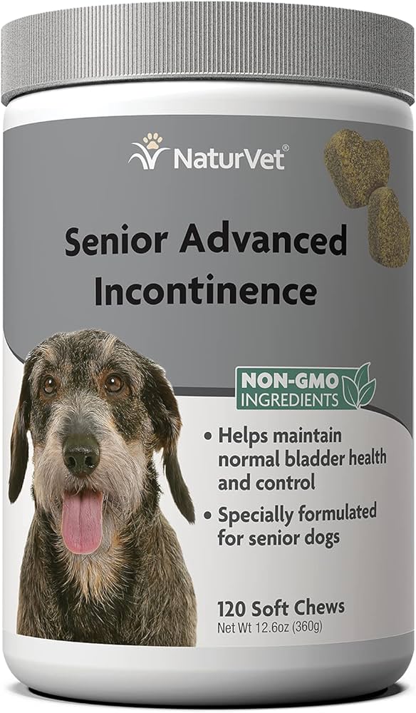 Amazon.Com : Naturvet Senior Advanced Incontinence Dog Supplement – Helps  Support Dog'S Bladder Control, Normal Urination – Includes Synergistic  Blend Of Botanicals – 120 Ct. Soft Chews : Pet Supplies