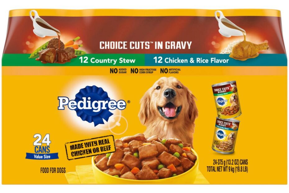 Pedigree Choice Cuts In Gravy Adult Canned Soft Wet Dog Food Variety Pack,  Country Stew And Chicken & Rice Flavor, 13.2 Oz. Cans (Pack Of 24): Pet  Supplies: Amazon.Com