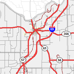 Pike County, In Map