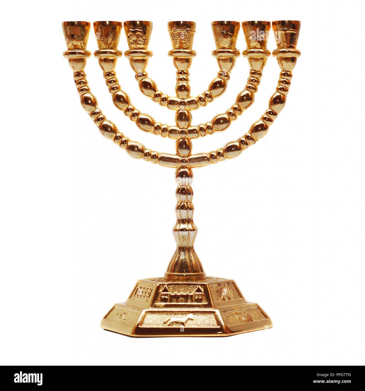 Golden Menorah Hi-Res Stock Photography And Images - Alamy