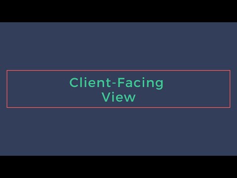 Client-Facing Workflow View