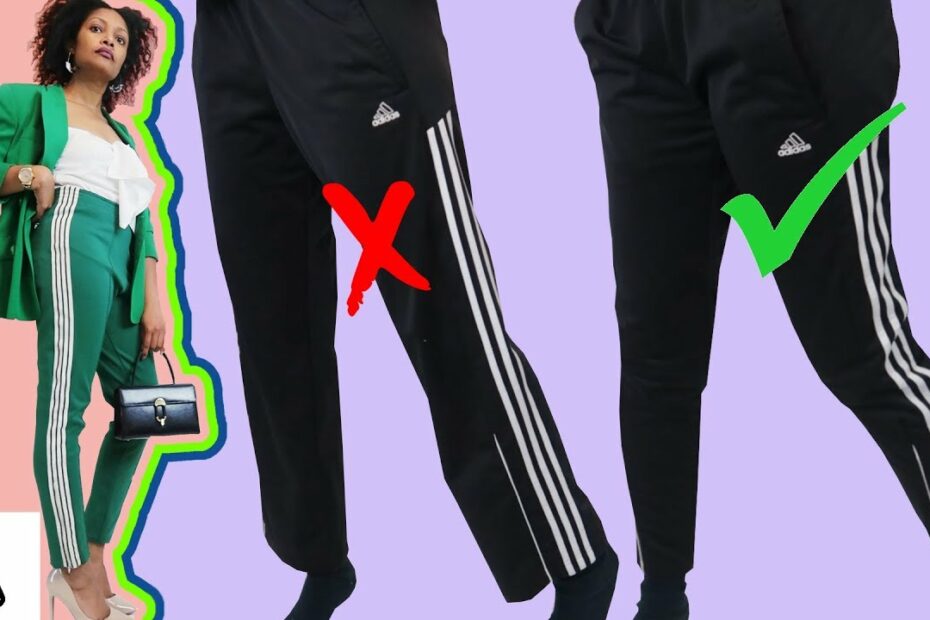 How To Make Adidas & Track Pants Into Tapered Skinny Leggings - Youtube