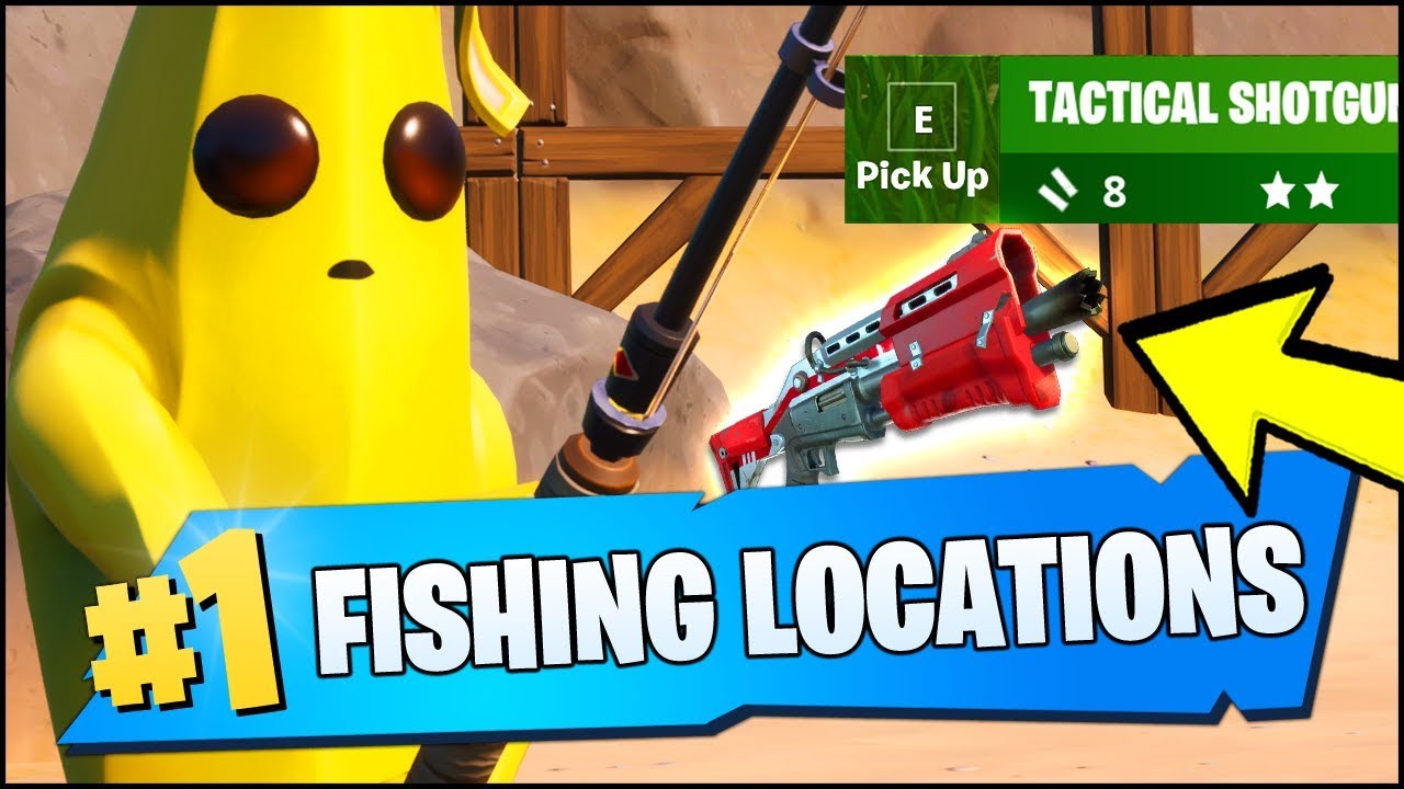 Catch A Weapon Using A Fishing Rod Locations (Fortnite Chapter 2 Season 1  Week 1 Challenges) - Youtube