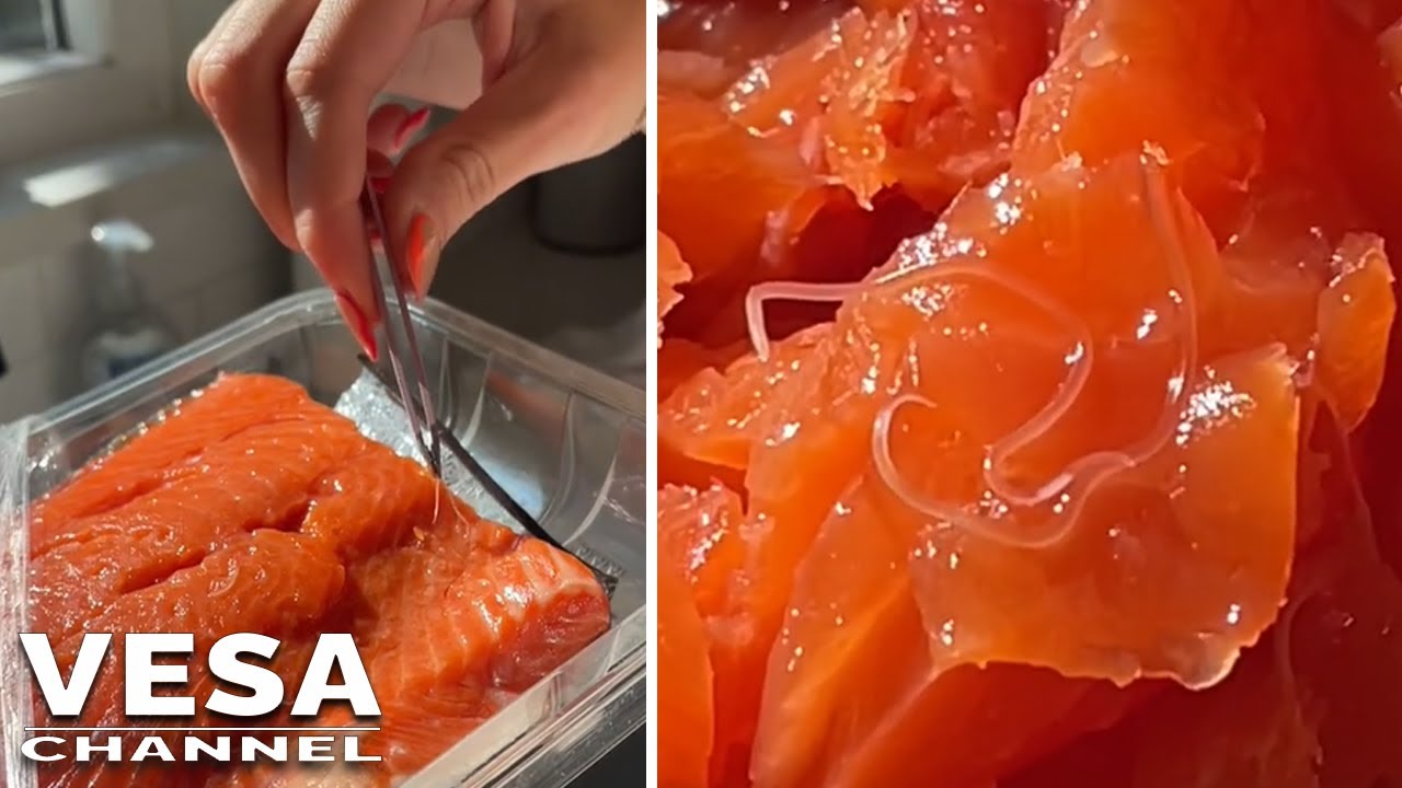 Woman Finds Parasites In Salmon Purchased At Whole Foods - Youtube