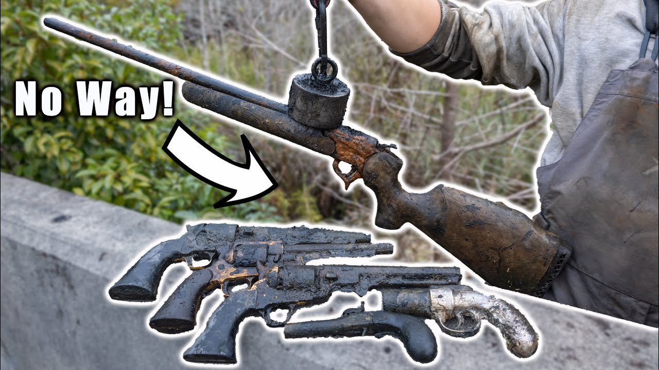 We Found 6 Guns Magnet Fishing The Site Of A Murder-Criminal Evidence  Recovered While Magnet Fishing - Youtube