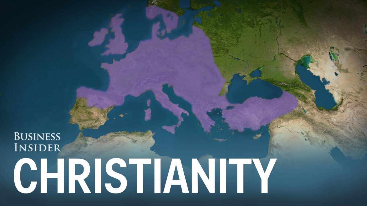 Animated Map Shows How Christianity Spread Around The World - Youtube