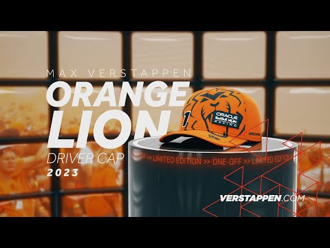 Max Verstappen Orange Lion Driver Cap 2023