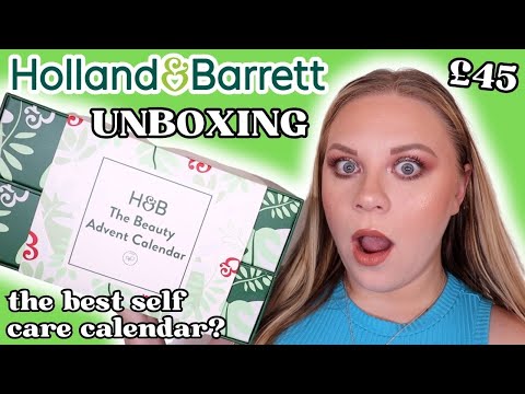 HOLLAND & BARRETT ADVENT CALENDAR 2023 UNBOXING | makeupwithalixkate