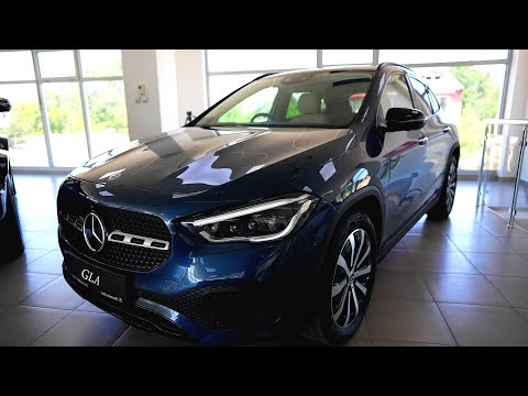 New 2023 Mercedes GLA 220d 4MATIC AMG Line Facelift SUV in deep detail 4k