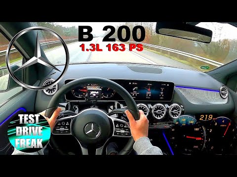 2020 Mercedes Benz B 200 163 PS TOP SPEED AUTOBAHN DRIVE POV
