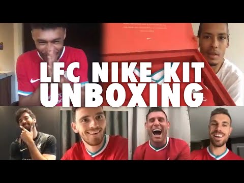 LFC's new Nike kit unboxing with Van Dijk, Ox and the lads | 'It's absolutely FIRE' 🔥🔥🔥