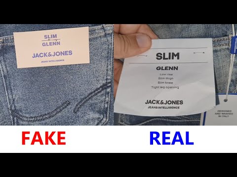 Jack and jones jeans real vs fake review. How to spot fake Jack & Jones denim