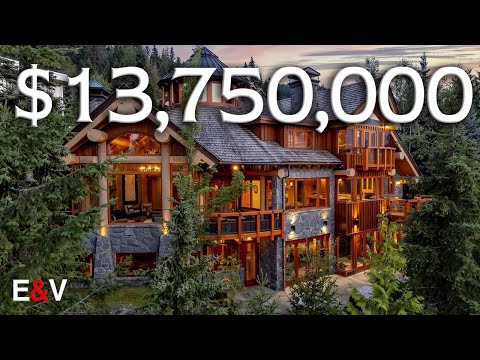 Inside This $13,750,000 Whistler LUXURY Ski Chalet - EV Exclusive