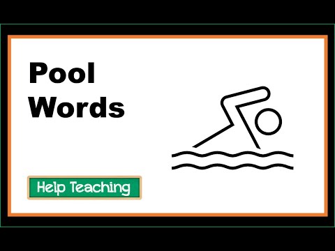 At the Pool Words | Vocabulary Lesson for Kids