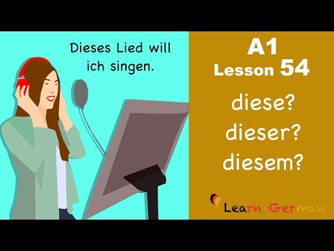 A1 - Lesson 54 | Demonstrativartikel