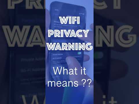 iPhone PRIVACYWAARSCHUWING WiFi 🔥 Wat het betekent? Hoe te repareren?