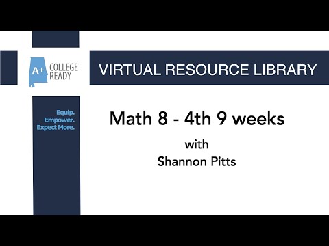 Math 8   4th 9 weeks