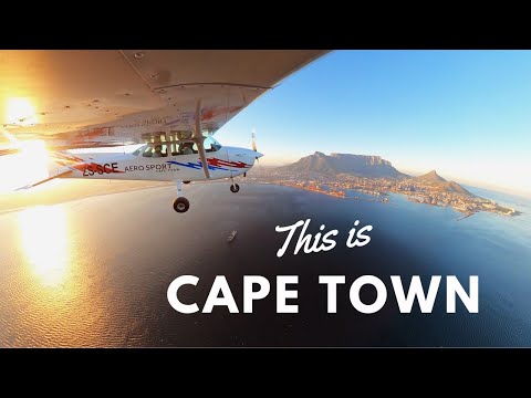 Flying around South Africa's Cape Town Peninsula