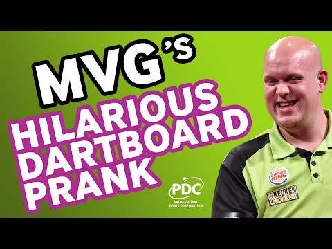 Michael Van Gerwen's Dartboard shopping prank...