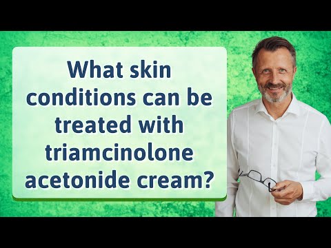 What skin conditions can be treated with triamcinolone acetonide cream?