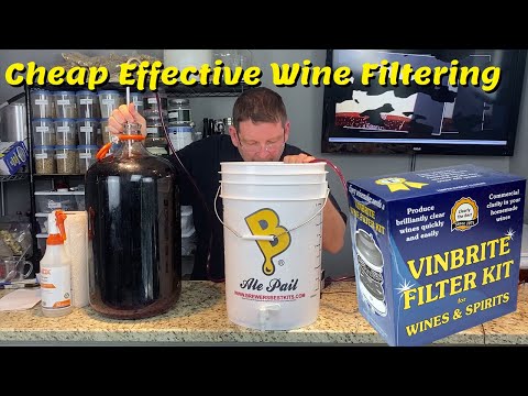 Filter and Bottle Red Wine - Plus how to cork with floor corker