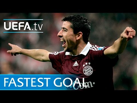 Roy Makaay scores after 10 seconds - UEFA Champions League quickest goal