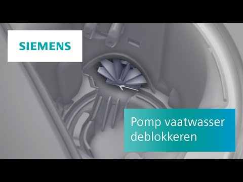 Hoe de pomp van je vaatwasser deblokkeren?