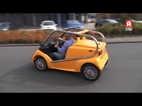 Mix tussen scooter en auto: de scootercar uit Alphen aan den Rijn