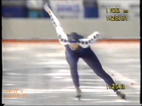 Winter Olympic Games Calgary 1988 - 1500 m Van Gennip (Gold) - Kleemann-Niemann