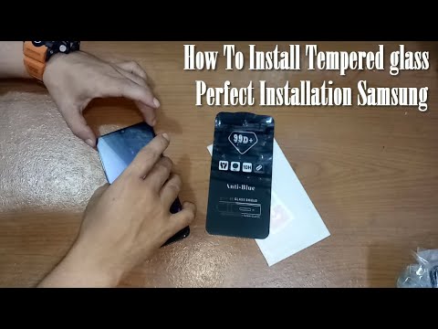 How To  Perfect Installation Samsung A50 Tempered Glass Screen Protector